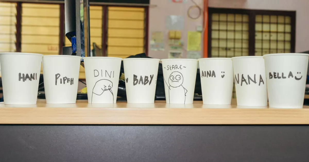 Names on Cups