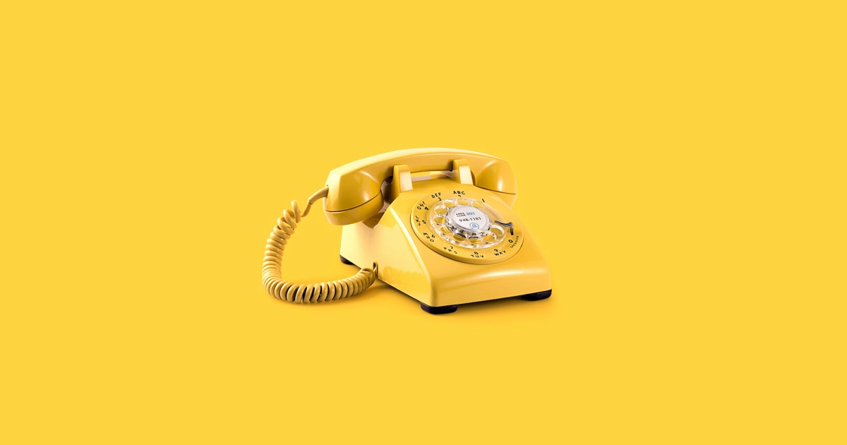 Yellow telephone