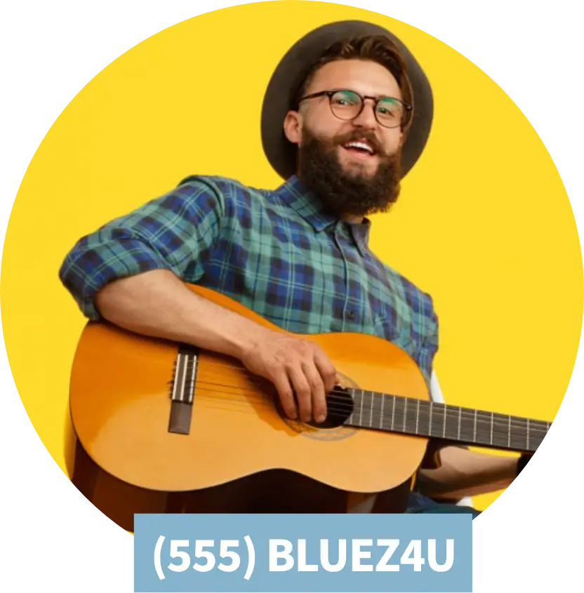 playing guitar