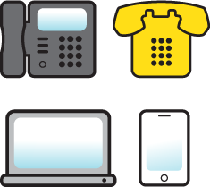 different types of phones and devices