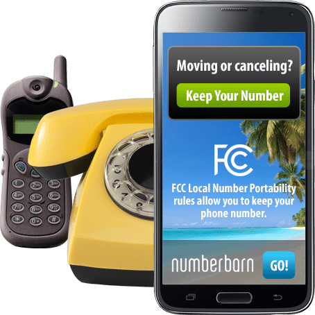 Port your number from any phone service